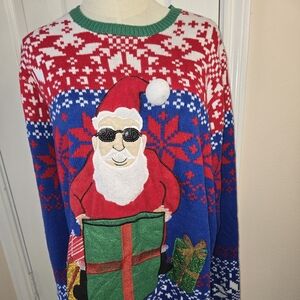 Funny Unisex Christmas Santa Sweater By Jolly Sweaters Size Xxl